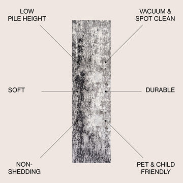 Storm Modern Abstract Area Rug